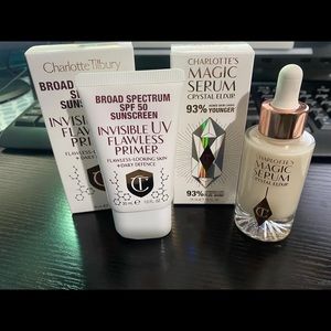INVISIBLE UV FLAWLESS PRIMER & CHARLOTTE'S MAGIC SERUM CRYSTAL ELIXIR